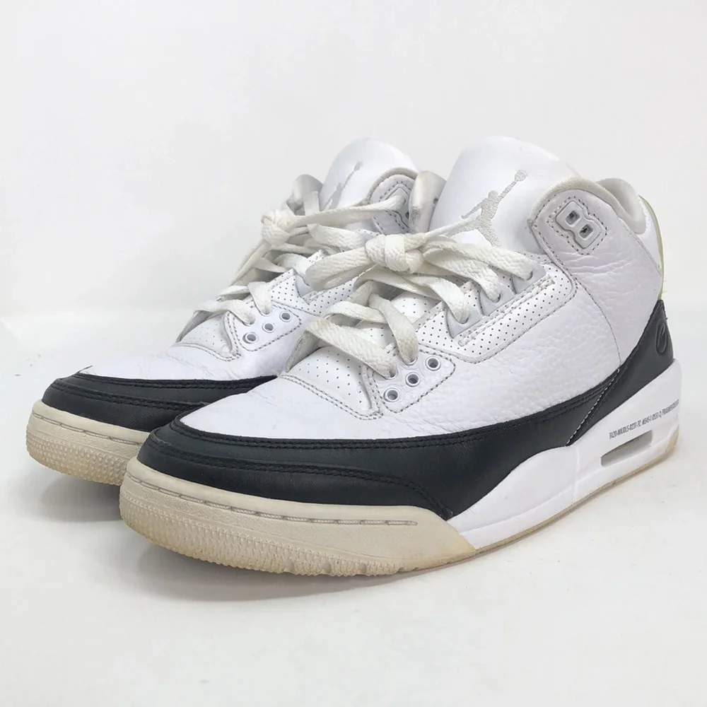 Air Jordan 3 Retro SP x Fragment Design Mid White DA3583-100 Shoes - Size 7.5